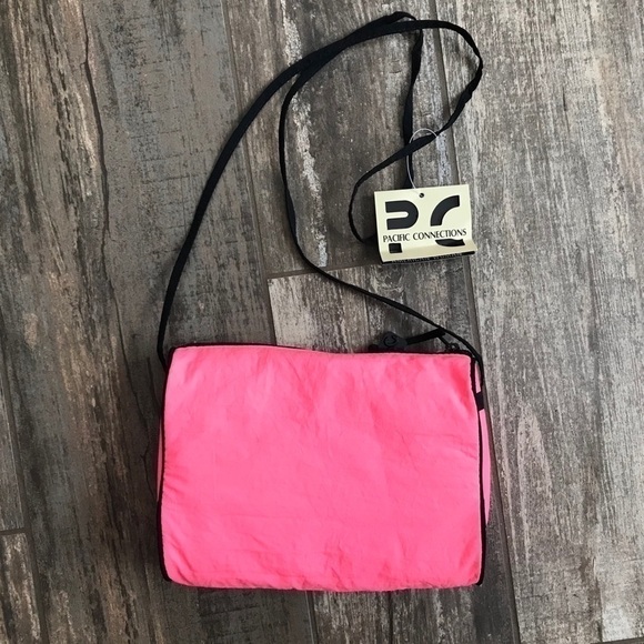 Vintage Pacific Connections 80s beachy surfer neon purse crossbody bag - Picture 6 of 7